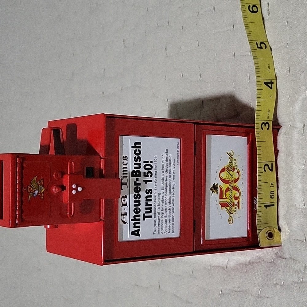 Liberty Classics Anheuser- Bush‎ Budweiser 150th Anniversary Coin Bank - Picture 10 of 11